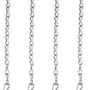 Outus White 4 Pack Hanging Chain for Bird Feeders, Planters, Lanterns, Wind Chimes, Decorative Ornaments and Birdbaths Basket Extender Chain Outdoor Indoor (9.5 Inch)