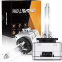 GOOACC D3S HID headlight bulbs,6000k Diamond White,High low beam,Xenon replacement bulbs-2pcs