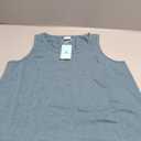WIHOLL Loose Fit Tank Tops for Women Scoop Neck Summer Side Split Sleeveless Shirts 2025 Fashion L