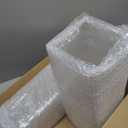 Roowest 6 Pieces Plastic Vase Acrylic Flower Square Tapered Flowers Vase Tall Centerpieces for Table Wedding Kitchen Florist Arrangements(6 x 12 Inch) (Medium)