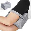 Knee Pillow for Side Sleepers, Leg Pillow for Sciatica, Back, HIPS, Knees, Joints Pain Relief,Pillows for Between Legs While Sleeping Spine Alignment Support & Relieves Pressure (Basic Strap, Gray)