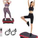 Vibration Plate Exercise Machine for Lymphatic Drainage&Weight Loss, 330lbs