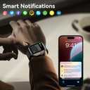 Smart Watch for Men, Bluetooth Calls & Notifications, 1.83" HD Fitness Tracker with Heart Rate and Sleep Monitor, 120+ Sport Modes, IP68 Waterproof, Compatible with Android & iOS,Black