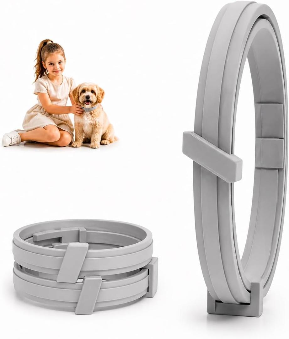 Flea Collar for Small Dogs, Flea and Tick Collar for Puppy, Small Dog Flea Collar Under 18 lbs, 8 Months Protection-2P