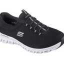 Skechers Women's Sport Active Hands Free Slip-Ins Glide-Step - Resilience, Black/White, 8.5