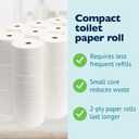 Morcon M1000 Compact Small Core Coreless Alternative, Premium Bath Tissue Roll, High Capacity Commercial Toilet Paper 2 Ply, Soft & Absorbent Tissue, 1000 Sheet Toilet Paper Per Roll, 36 Rolls, 36 Count