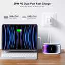 USB C Charger Block,3Pack 20W Dual Port USB C Wall Charger Plug Fast Charging Adapter USB A Quick Charging Brick Plug for iPhone Air/17 Pro Max/16E/16 ProMax/16Plus/15/14/13/12/11/XS,iPad Pro,AirPods