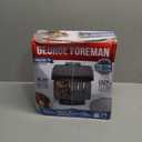 George Foreman Fully Submersible Grill, NEW Dishwasher Safe, Wash the Entire Grill, Easy-to-Clean Nonstick, Black/Grey (4-Serving)