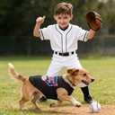 Ice Cream Drip Baseball Dog T Shirt Respect The Drip Pet Apparel Baseball Sport Dog Tank Top Black Dogs Sleeveless Vest Ice Cream Pets Outfit Costume for Small to Medium Dogs and Cats Pets Supplies(M)