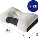 Ultra-Soft Neck Support Pillows, Premium Pillow Inserts with Removable, Machine-Washable Covers for Ultimate Comfort, Deep Sleep, Breathable Fabric. Modern Bedroom Essential. Home Decor, Gift (1 Pcs)