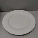 Amazon Basics 6-Piece White Dinner Plate Set, Microwave and Dishwasher Safe for Everyday Use, 10.5 inches