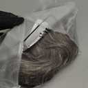 Grey Curly Wavy Wig for Women Mid-Length Gray Synthetic Natural Looking Heat Resistant Halloween Cosplay Wig