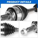 TadaMark Front Left & Right CV Axle Shaft Assembly, 4WD Only for 66-5235