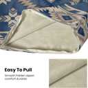 CXMEIFLY Boho Aztec Pillow Covers 22 x 22 Inch Set of 2 Western Native American Blue Beige Geometry Decor Throw Pillows Southwestern Outdoor Decorative Cushion Cases for Couch Bed Decorations