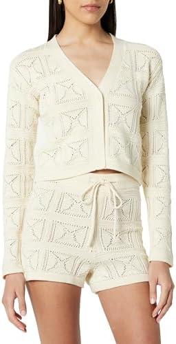 The Drop Women's Lee Crochet Cardigan, Size: S