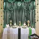 2 x Gradution Party Suppiles Backdrop Decoration 2026, Claas of 2026 Streamer Tinsel Foil Fringe Curtains, Photo Booth Prop Backdrop, Green Grad Photo Backgrounds