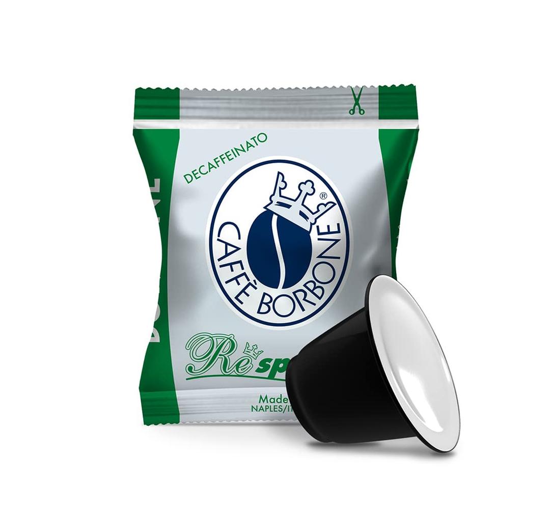 Caff Borbone Miscela DEK Decaf Espresso Pods Compatible with Nespresso Original Machines, Dark Roast Decaf, 50 Count Espresso Coffee Pods (EXP 04/19/28)