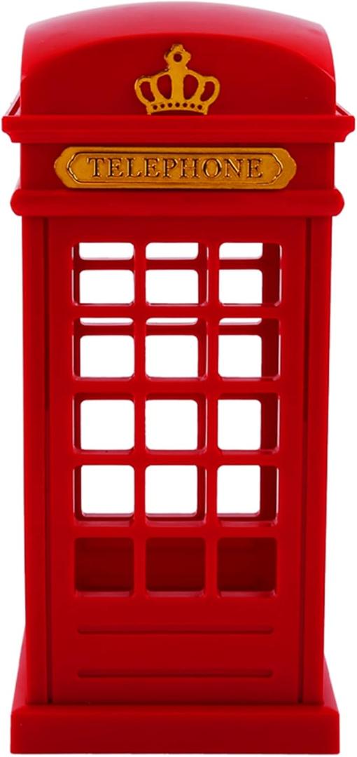 Vintage Telephone Booth Designed USB Charging LED Night Lamp Retro Classic Booth Rechargeable LED , Night Light Touch Sensor for Home Decoration