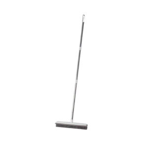 Pet Hair Removal Rubber Broom with Squeegee, Carpet Rake for Pet Hair with 59" Telescoping Long Handle, Fur Remover Rake for Carpet, Hardwood Floor, Tile