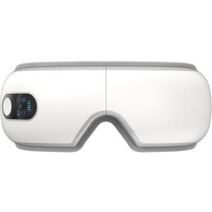 Eye Massager with Airbag Kneading,Constant Temperature Hot Compress, Multi-Frequency Vibration and Bluetooth Music (Pearl White, Large)