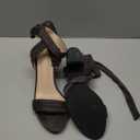 Allegra K Women Open Toe Ankle Tie Back Chunky Heel Sandals (8, Grey)