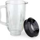 Anbige Replacement Parts 5-Cup Glass Jar with Lid,Compatible with Black&Decker Blender BL1110BG / BL1210RG/ BL1820SGM/ BL2020/ BL2010BG