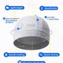 3Pcs Camo Breathable Mesh Skull Cap Cooling MoistureWicking Motorcycle Cycling Helmet Liner Hard Hat for Men Women