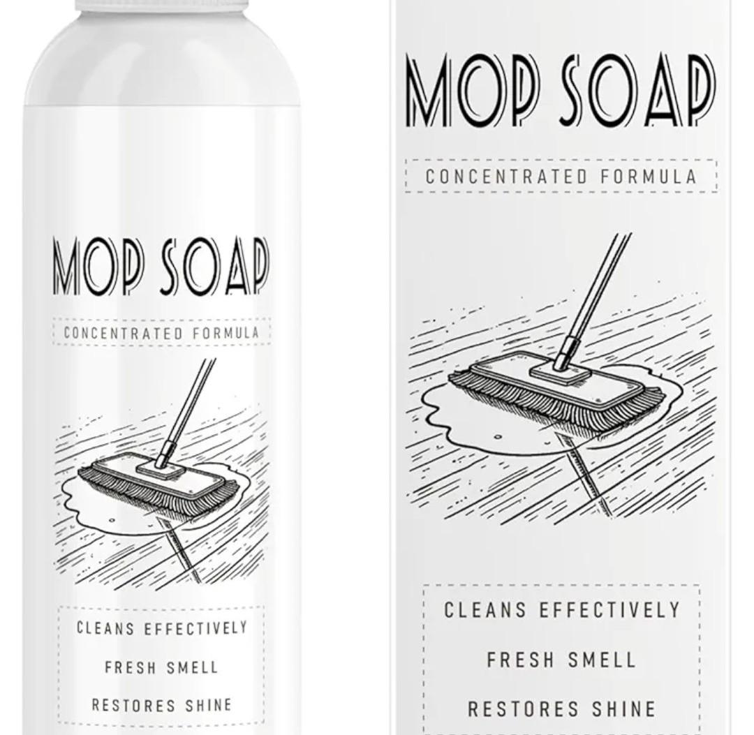 4 x Mop Soap for Floor Cleaning, 120ml Scented Mop Cleaner Soap, Scented Mop Soap Household Supplies Cleaner for Home, Kitchen, Floor