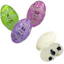 3 x Fruidles Easter Chocolate Eggs, Multicolored Foil Wrapped Milk Chocolate in Happy Easter Egg Gift-Box (Half-Pound, Cookies & Cream) (EXP 06/08/27)