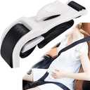 Jeeeun Car Seat Belt Cover for Pregnancy Universal Seatbelt Shoulder Pad Set with Adjustable Strap Soft Harness Pad Protect Your Neck and Shoulder (White)