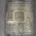 Snackle Box Container, Dishwasher Safety - Divided Serving Tray with Lid and Handle, Charcuterie Board for Portable Snack Platters - Clear Organizer for Fruits Snacks,Perfect for Road Travel