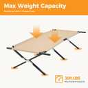 OLIXIS Camping Cot - Sleeping Folding Cots for Adults,Foldable Army Bed for Camping, Backyard, Traveling Guest Bed 73x35.8x17.7, 300 LBS Capacity. Portable Camping Cot for Multi-Scene use