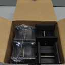 ZDDLOINP Bed Risers with Adjustable Screw Clamp, Fits Furniture Frame from 0 to 2 Inch, Furniture Risers 4 Inch Heavy Duty Risers for Lifting Couch Desk Cabinet Support up to 5000Ibs (Pack of 4, Black)