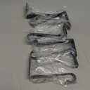 6 Pack Christmas Stockings Holder for Mantel, Christmas Fireplace Hanger Hooks, Non-Slip Stocking Hooks for Christmas Party Decorations (Black)