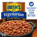 BUSH'S BEST 8.3 oz Canned Vegetarian Baked Beans, Source of Plant Based Protein and Fiber, Low Fat, Gluten Free, (Pack of 12)