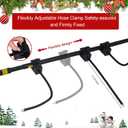 Christmas Garland Hanger for Front Door - Fits 43" to 52" Doors, Holds up to 110 Lbs, Adjustable Wreath Holder for Christmas, Halloween Decorations, No Screws Drilling, Damage-Free Installation