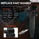 4PCS Ignition Coil Pack & Iridium Spark Plugs Compatible with 1.8L L4 1999-2008 Toyota Corolla, 2000-2005 Celica, MR2 Spyder, 2003-2008 Matrix, Pontiac Vibe, 2000-2002 Chevy Prizm Replace UF247 & 4503
