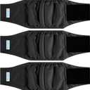 Paw Legend Washable Dog Belly Band Wrap Diapers for Male Dog | High Absorbing Puppy & Doggy Diapers Male (3 Pack, Black, Small)