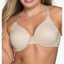 Vanity Fair Women's Full Figure Beauty Back Smoothing Bra, 4 Way Stretch Fabric, Lightly Lined Cups up to H, size 46DDD
