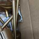 Modern Sputnik Chandelier Lighting 10 Lights Brushed Brass Semi Flush Mount Ceiling Light Gold Mid Century Pendant Lighting by BONLICHT