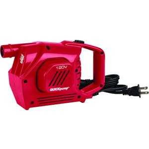 Coleman QuickPump Air Pump for Air Beds & Inflatables, Portable Air Pump with Fast Inflation or Deflation, Battery-Powered/Rechargeable/12-Volt/120-Volt Power Options