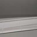 Cordless Light Filtering Mini Blind - 39 Inch Width, 72 Inch Length, 1" Slat Size - Pearl White - Cordless GII Morningstar Horizontal Windows Blinds for Interior by Achim Home Decor