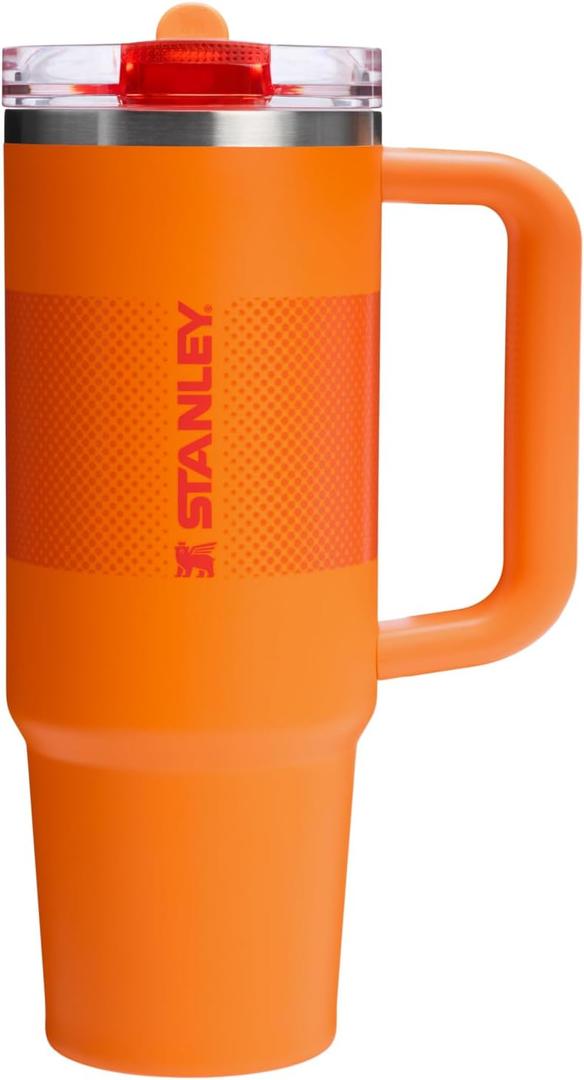 STANLEY Quencher ProTour Flip Straw Tumbler with Leakproof Lid | Built-In Straw & Handle | Cupholder Compatible for Travel | Insulated Stainless Steel Cup | BPA-Free (30 Ounces, Goldenrod Fade)