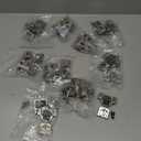 20 Pack 1/2" Overlay 4D Soft Close Concealed Hinges for Face Frame Door, Adjustable Closing Speed, Smooth Slow Self Close Hinges, Satin Nickel, 105 Open Angle Stainless Steel Cabinet Hinges (1/2 inch Overlay)