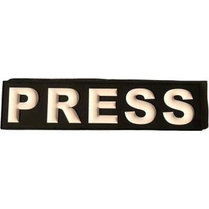 Press PVC Patch 11.4x2.8 in / 29x7 cm Conflict Journalist