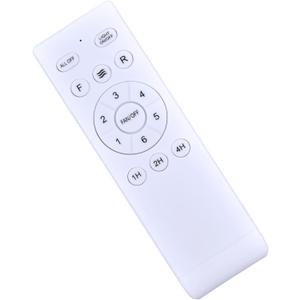 Replacement Remote Control for Fanbulous Oil Bronze Industrial Flush Mount Ceiling Fans F-HL52BK-1D03 F-LY46BK-1X01 F-SN56XX-1X0X F-TY52BK-1D01, for LEDIARY Caged Flush Mount Ceiling Fans