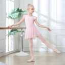 DIPUG Ballet Tights for Girls - Thick Soft Footed Dance Tights for Toddlers and Kids (Pink)