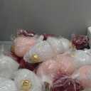 Moucuny 24 Pcs 3.15 Inch Valentines Day Ornaments for Tree Large Hanging Heart Ornaments Heart Shaped Tree Baubles Velvet Ball for Party Wedding Anniversary Mothers Valentine Decor, Pink, Red, White