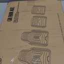 FH Group Full Set Trimmable Rubber Floor Mats, Monster Eyes (Red) - Universal Fit for Cars Trucks and SUVs