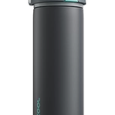 Insulated Water Bottle with Straw  Encool Stainless Steel Water Bottle with Push Button Lid, LeakProof & BPAFree, Keeps Cold for 24 Hours for Sports, Travel, Gym (18 oz, Tuna GreyGreen)